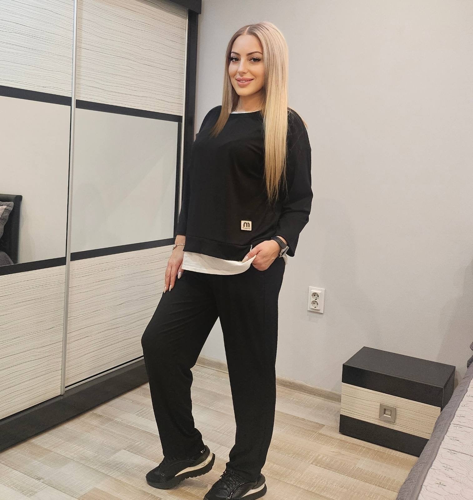 Модерен комплект Дая черен